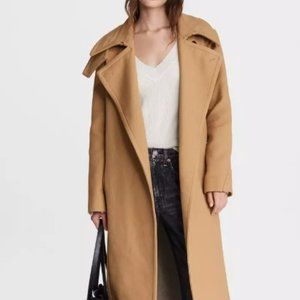 Rag & Bone Camel Trench Coat---Amber Wool Blend Trench